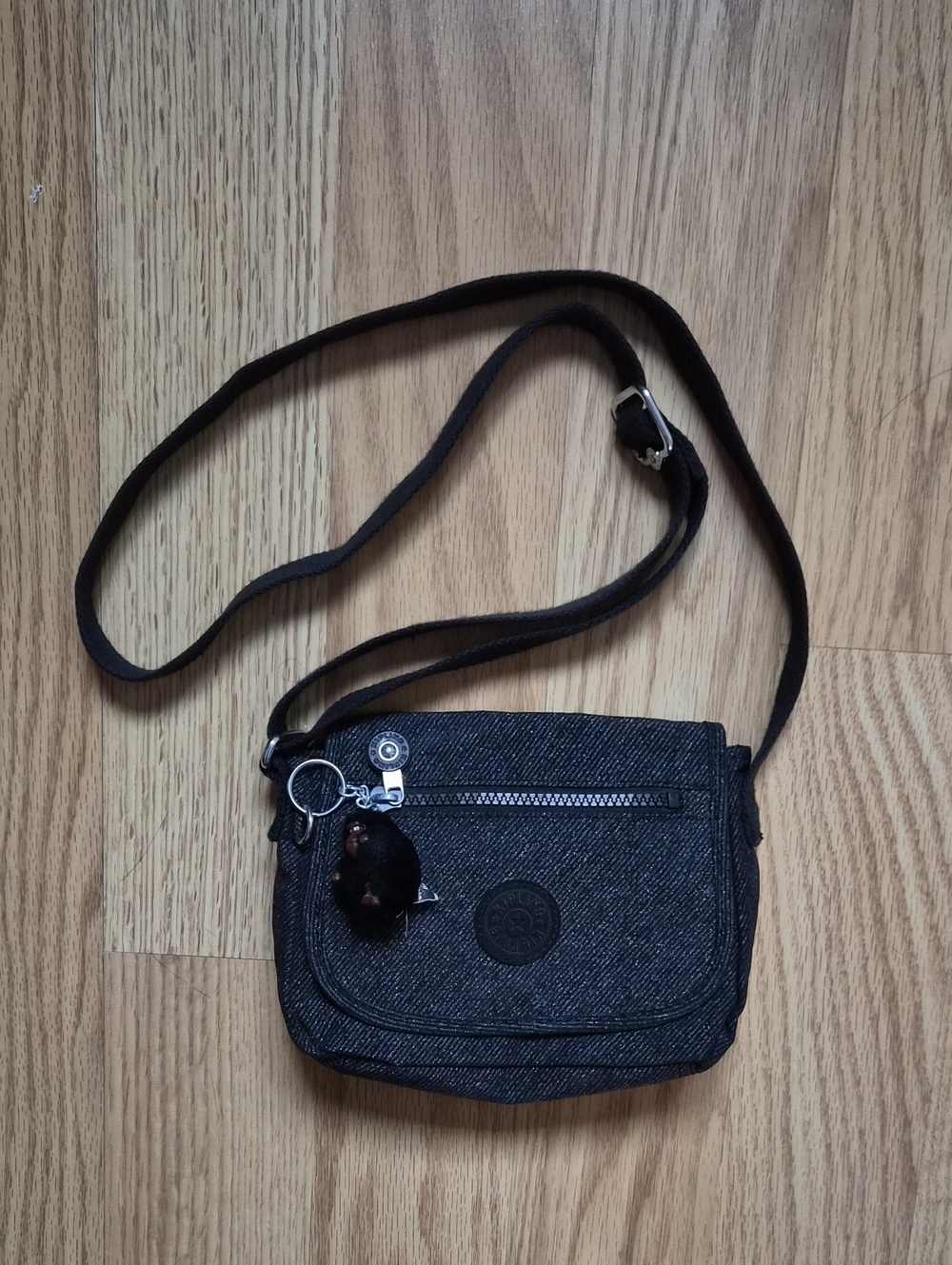 Kipling Small Crossbody Bag in Charcoal Grey